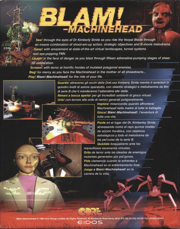 Back Cover for Machine Head (DOS)