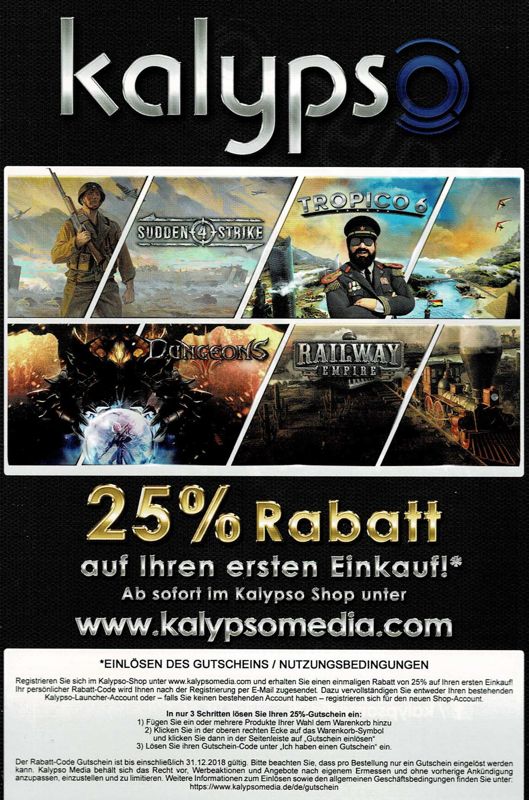 Advertisement for Railway Empire (Linux and Windows): Front