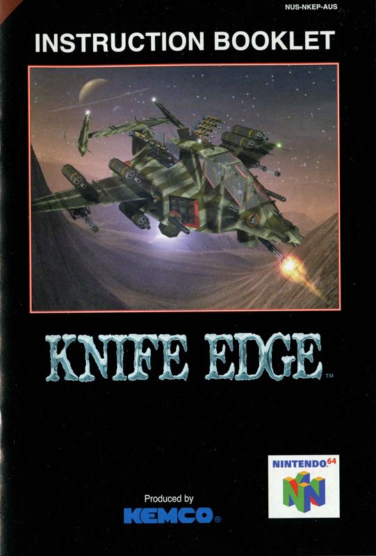 Manual for Knife Edge: Nose Gunner (Nintendo 64): Front