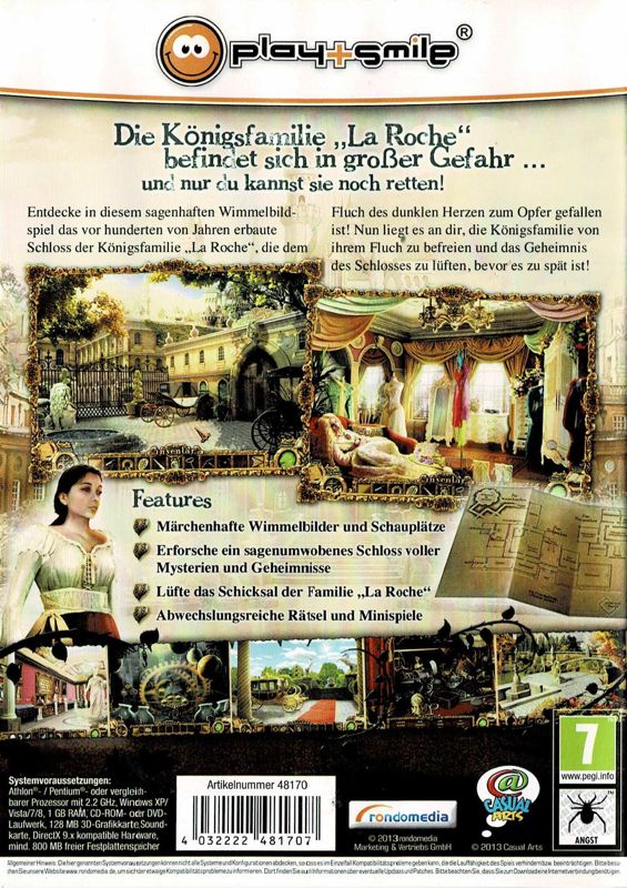Back Cover for Mystery Murders: The Sleeping Palace (Windows) (play+smile release)