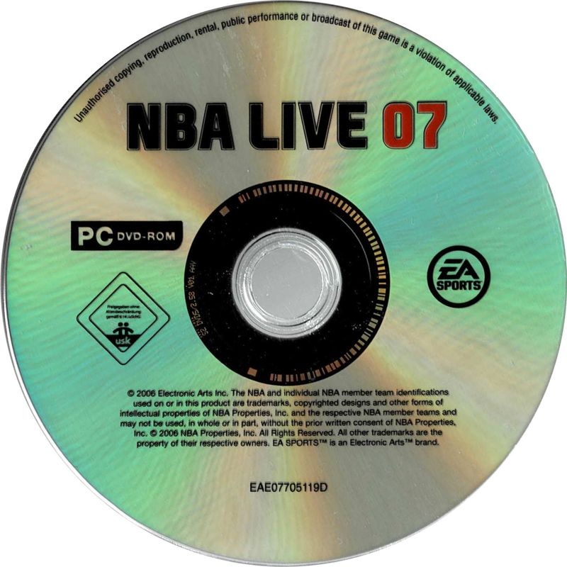 Media for NBA Live 07 (Windows) (EA Sports Classics release)