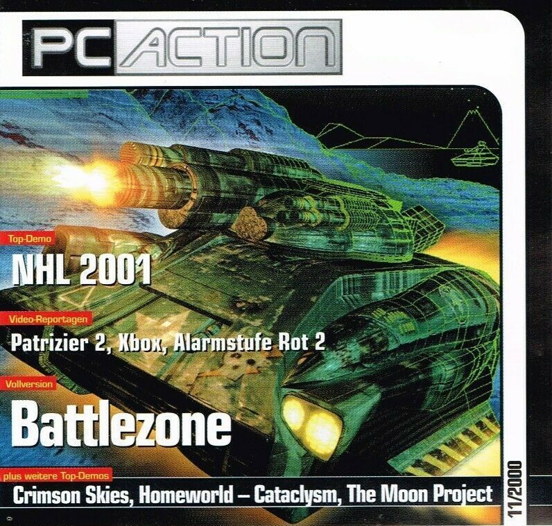 Front Cover for Battlezone (Windows) (PC Action 11/2000): Inlay for Jewel Case - Front