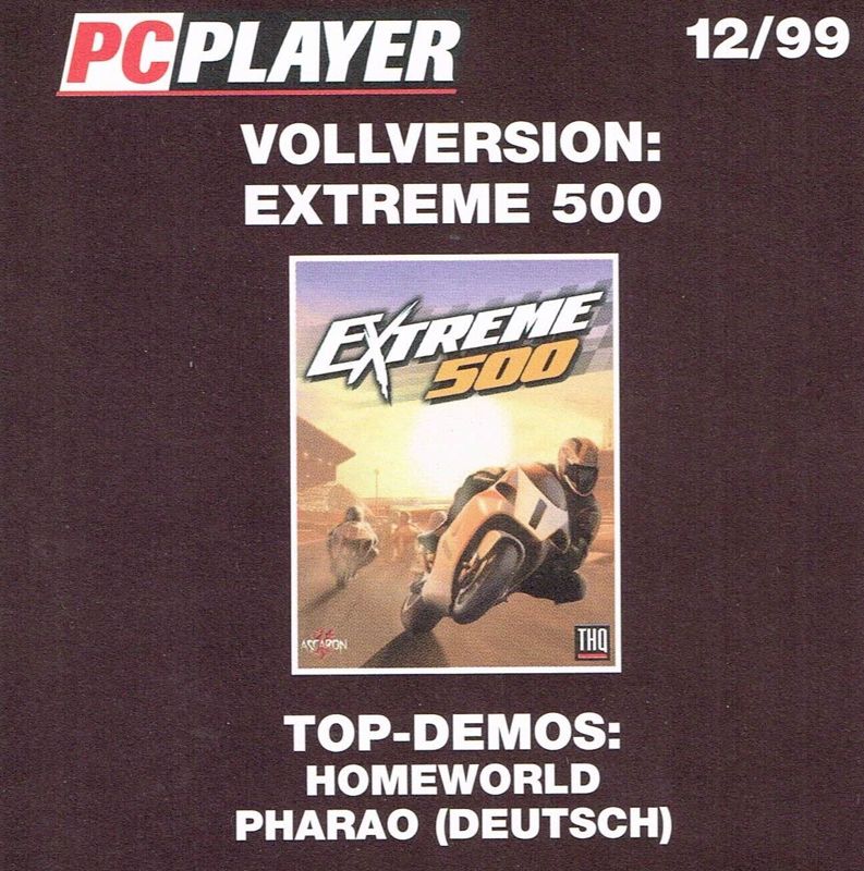 Other for Extreme 500 (Windows) (PC Player 12/1999 covermount): Front Inlay for Jewel Case