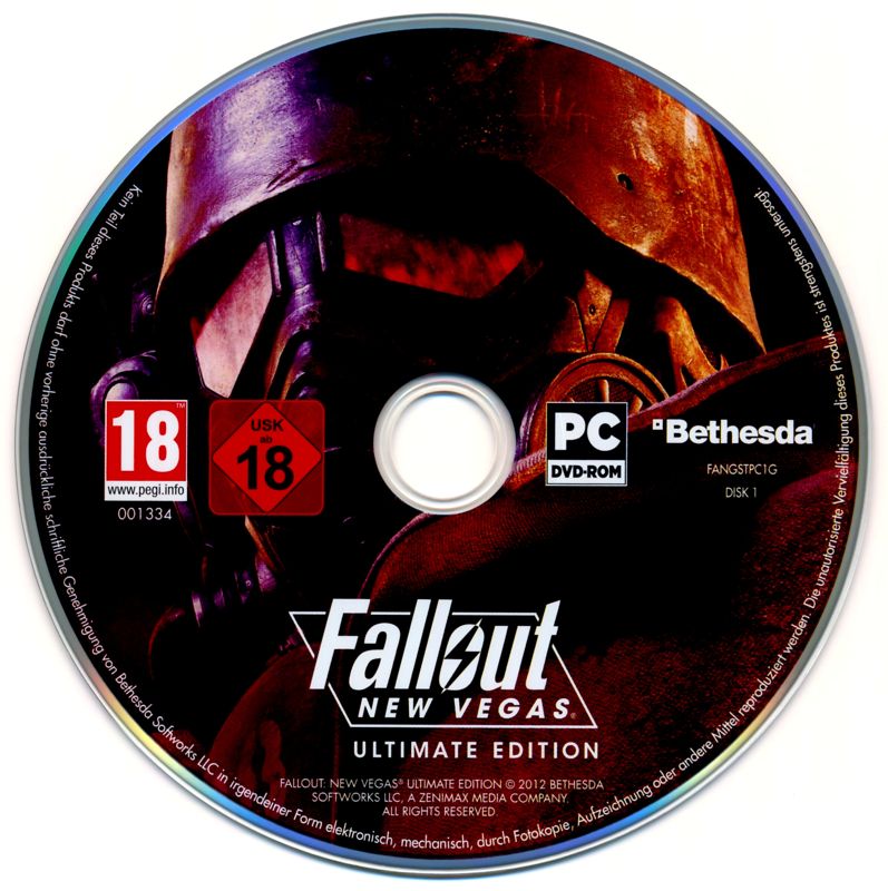 Media for Fallout Legacy (Windows): Fallout: New Vegas - Ultimate Edition Disc 1