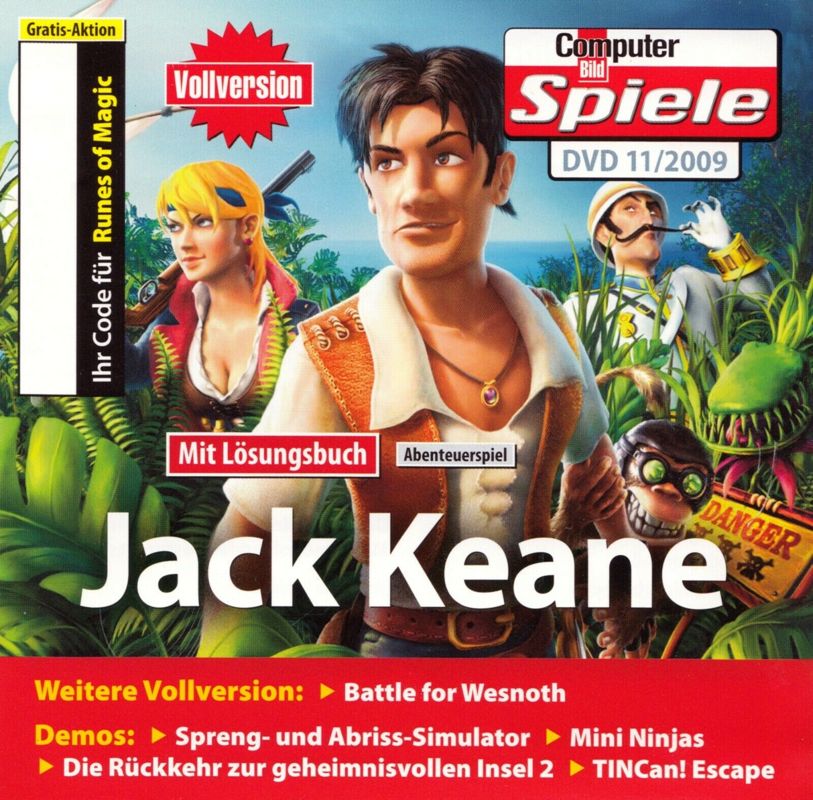 Other for Jack Keane (Windows) (Computer Bild Spiele 11/2009 covermount): Front Cover for Jewel Case
