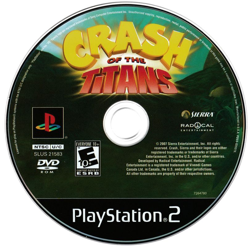 Media for Crash of the Titans (PlayStation 2)