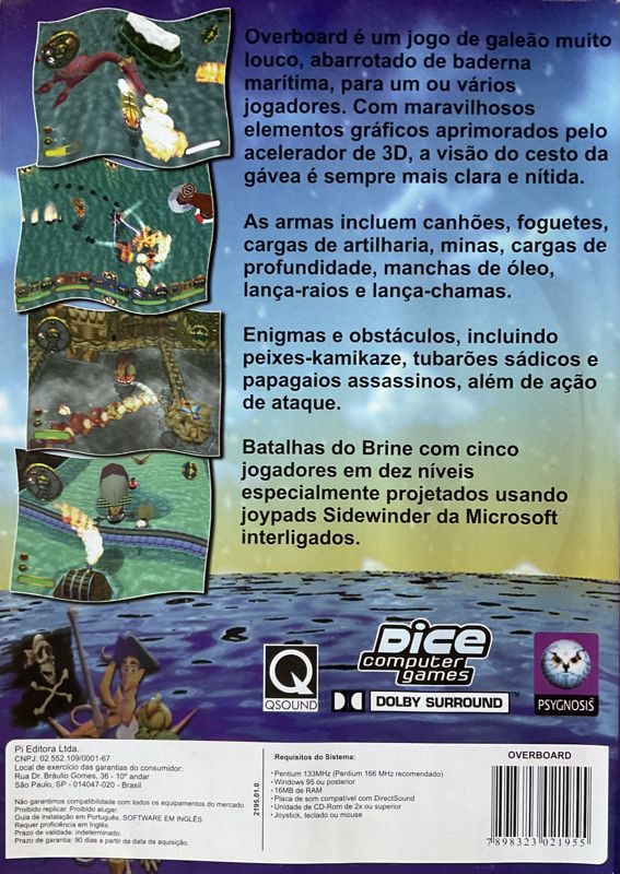 Back Cover for Shipwreckers! (Windows) (Dice Multi Media release)