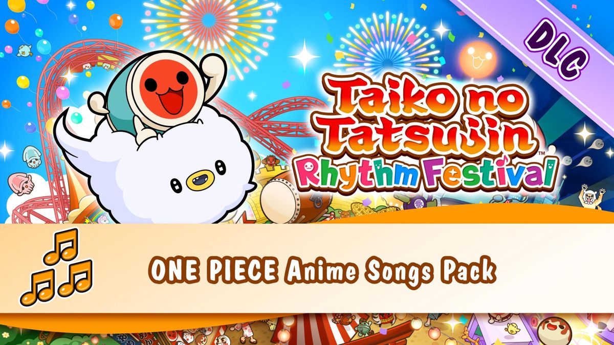 Front Cover for Taiko no Tatsujin: Rhythm Festival - One Piece Anime Songs Pack (Nintendo Switch) (download release)