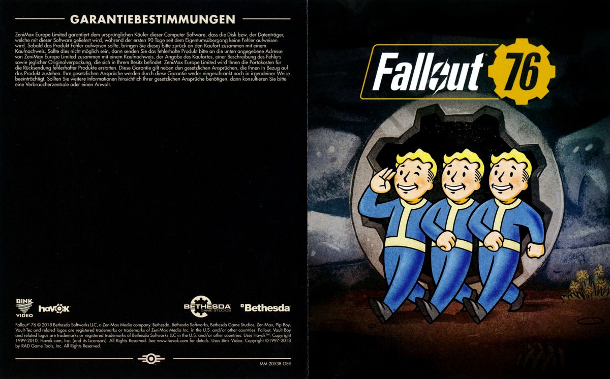 Manual for Fallout 76 (Windows) (Re-release): Outside