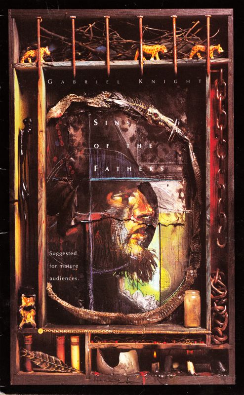 Extras for Gabriel Knight: Sins of the Fathers (DOS and Windows 16-bit) (3.5" VGA Version): Novel Art book - Front