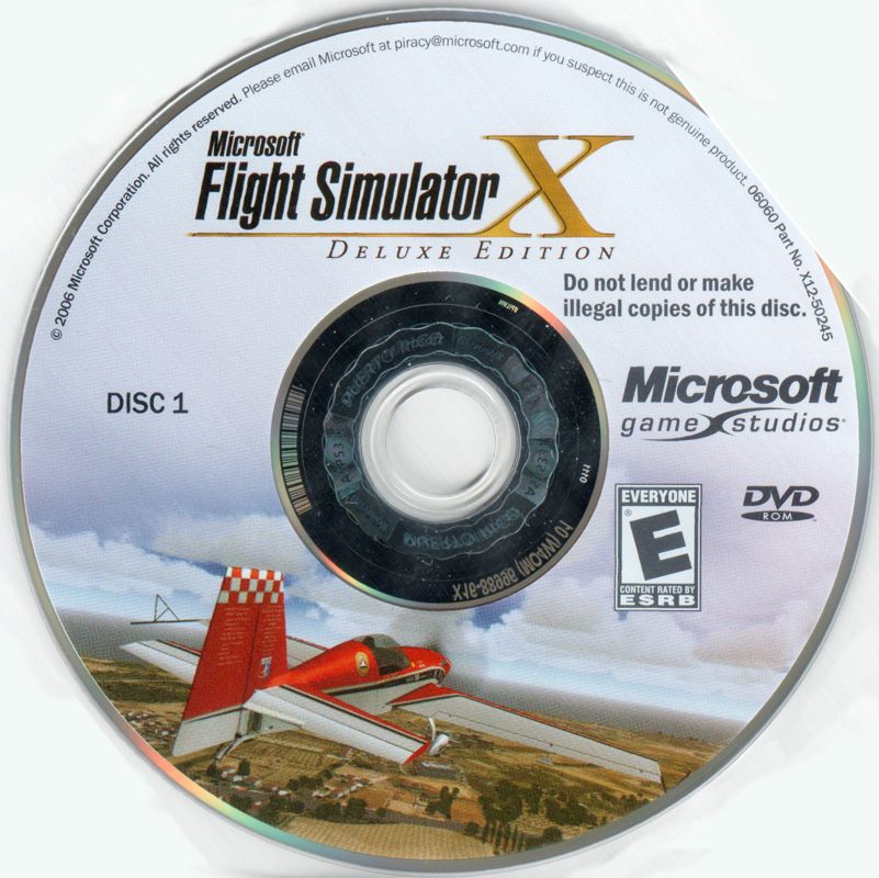 Media for Microsoft Flight Simulator X: Gold Edition (Windows): <i>Deluxe Edition</i> Disc 1