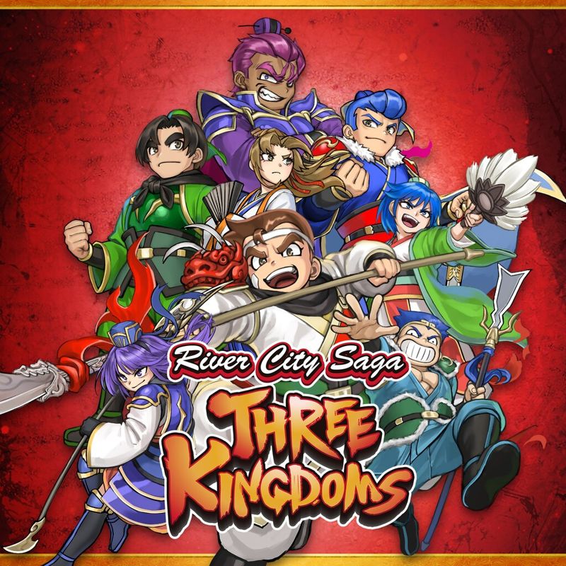 Front Cover for River City Saga: Three Kingdoms (PlayStation 4) (download release)