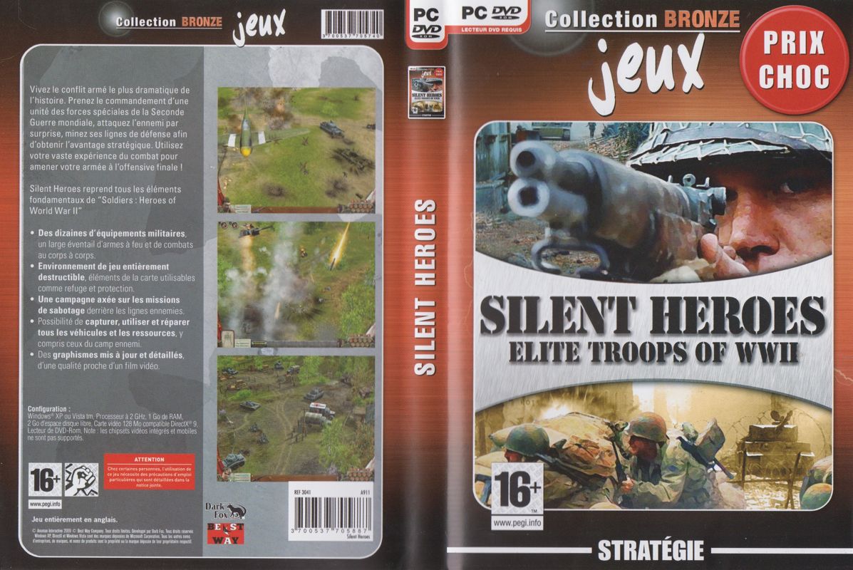 Silent Heroes: Elite Troops of WWII cover or packaging material - MobyGames