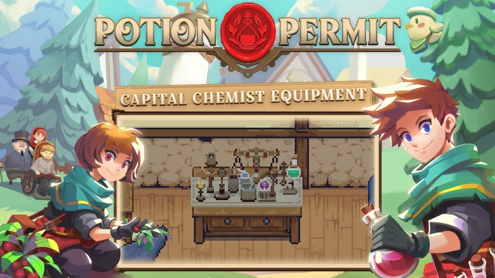 Front Cover for Potion Permit: Capital Chemist Equipment (Nintendo Switch) (download release)