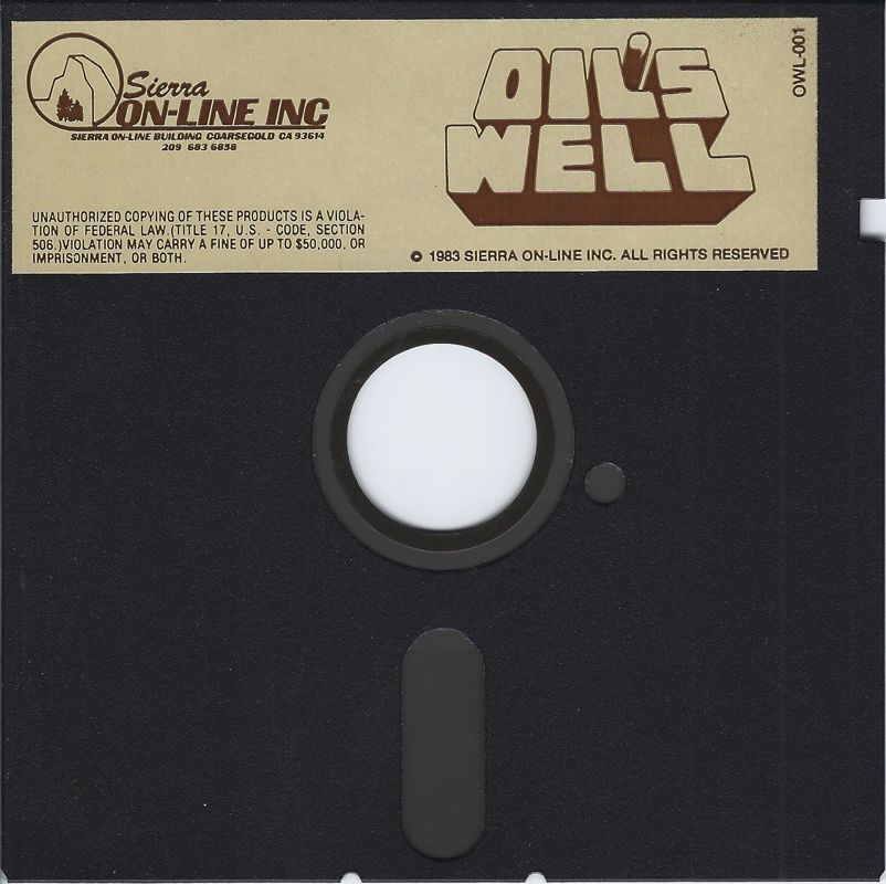 Media for Oil's Well (Commodore 64) (Disk version)