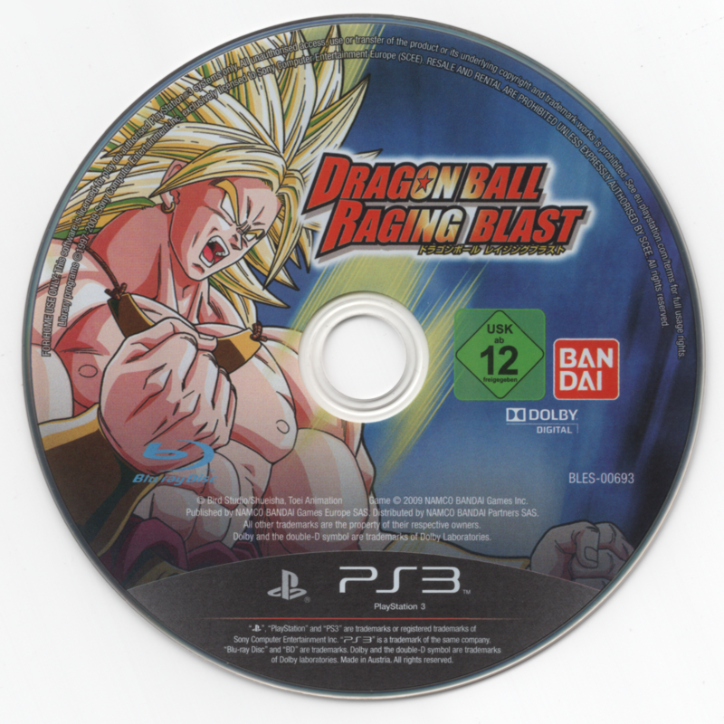 Media for Dragon Ball: Raging Blast (PlayStation 3)