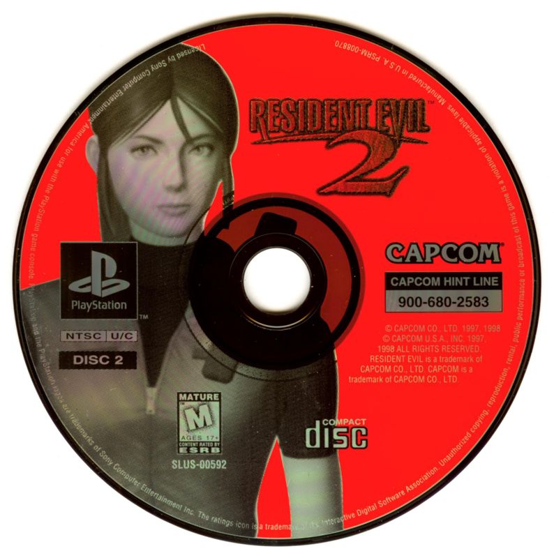 Media for Resident Evil 2 (PlayStation): Disc 2 - Claire