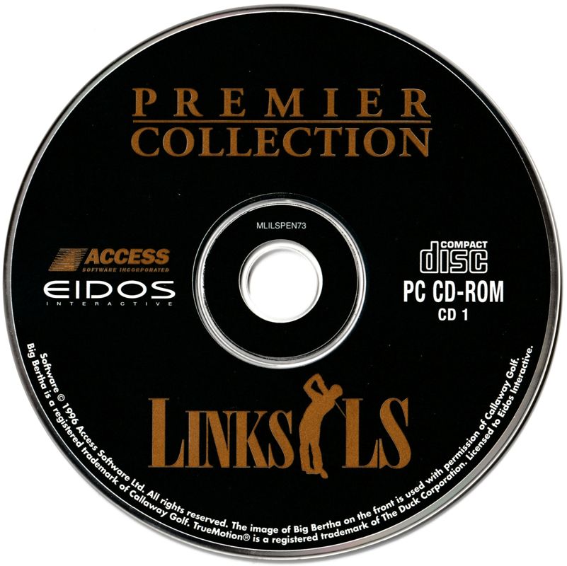 Media for Links LS: Legends in Sports - 1997 Edition (DOS) (Eidos Premier Collection release): Disc 1