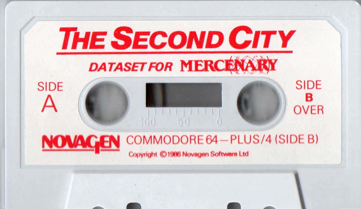 Media for Mercenary: Escape from Targ - The Second City (Commodore 16, Plus/4 and Commodore 64) (Cassette release)