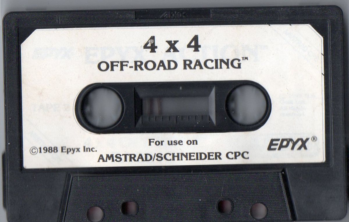 Media for 4x4 Off-Road Racing (Amstrad CPC) (Kixx budget release)