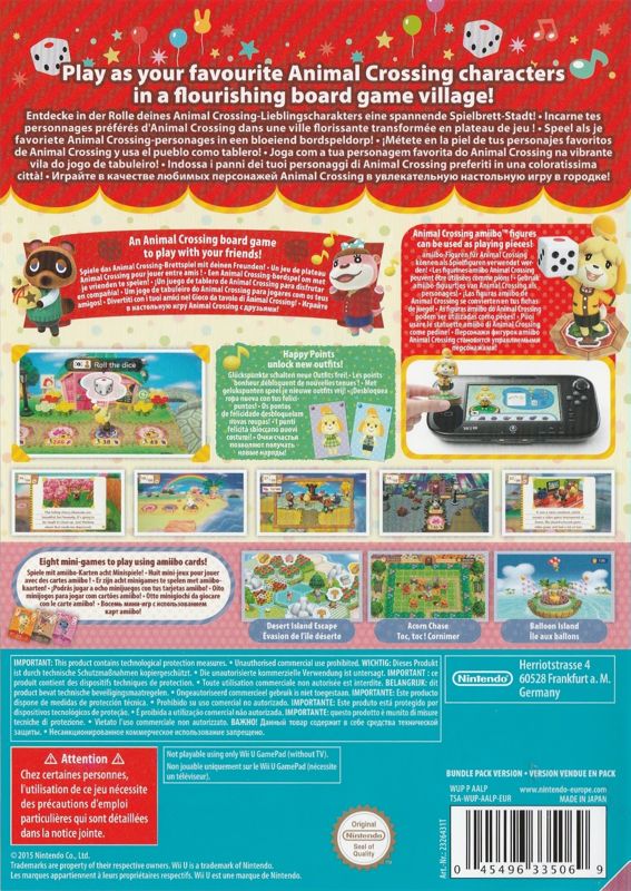 Other for Animal Crossing: Amiibo Festival (Amiibo Bundle) (Wii U): Keep Case - Back