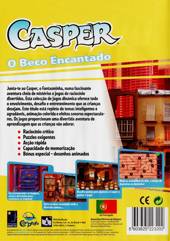 Back Cover for Casper: The Spooky Alley (Windows)