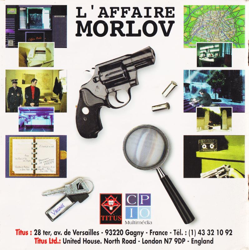 Manual for The Morlov Affair (Windows 3.x): Back (28-page)