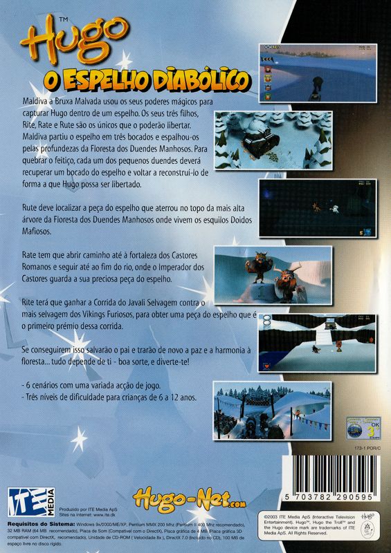 Back Cover for Hugo: The Evil Mirror (Windows)