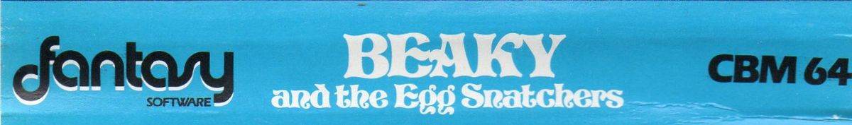 Spine/Sides for Beaky and the Egg Snatchers (Commodore 64)