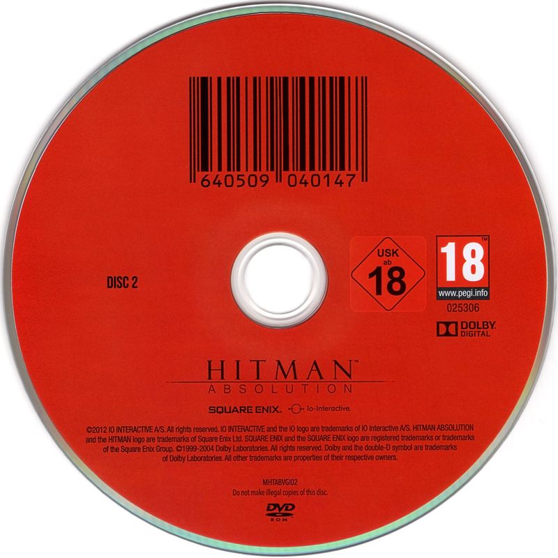 Media for Hitman: Absolution (Windows): Disc 2