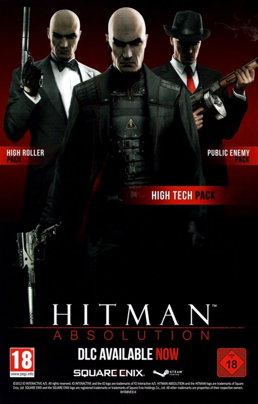 Advertisement for Hitman: Absolution (Windows): Front
