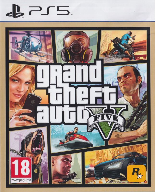 Front Cover for Grand Theft Auto V (PlayStation 5)