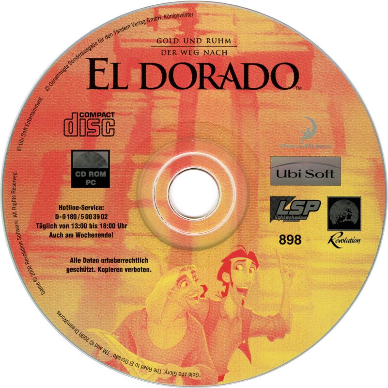 Media for Gold and Glory: The Road to El Dorado (Windows) (Tandem Verlag release - Alternate article number)