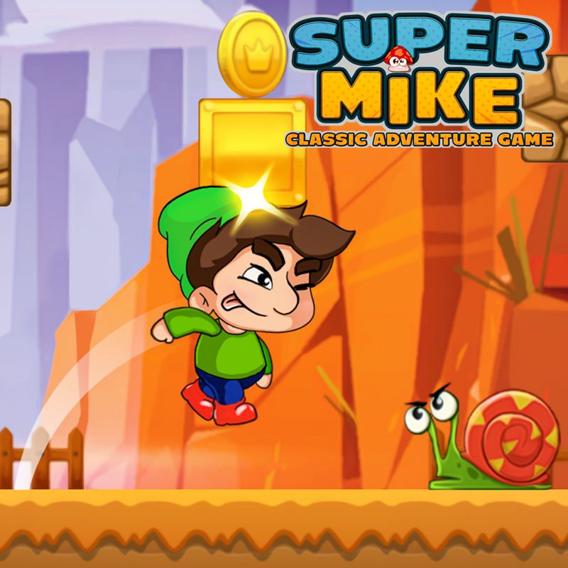 Front Cover for Super Mike: Classic Adventure Game (Nintendo Switch) (download release)