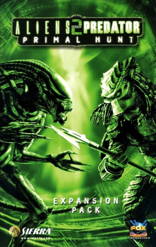 Manual for Aliens Versus Predator 2: Gold Edition (Windows): Primal Hunt - Front