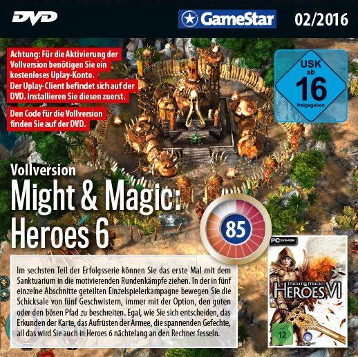Other for Might & Magic: Heroes VI (Windows) (GameStar 02/2016 covermount): Electronic - Jewel Case - Front