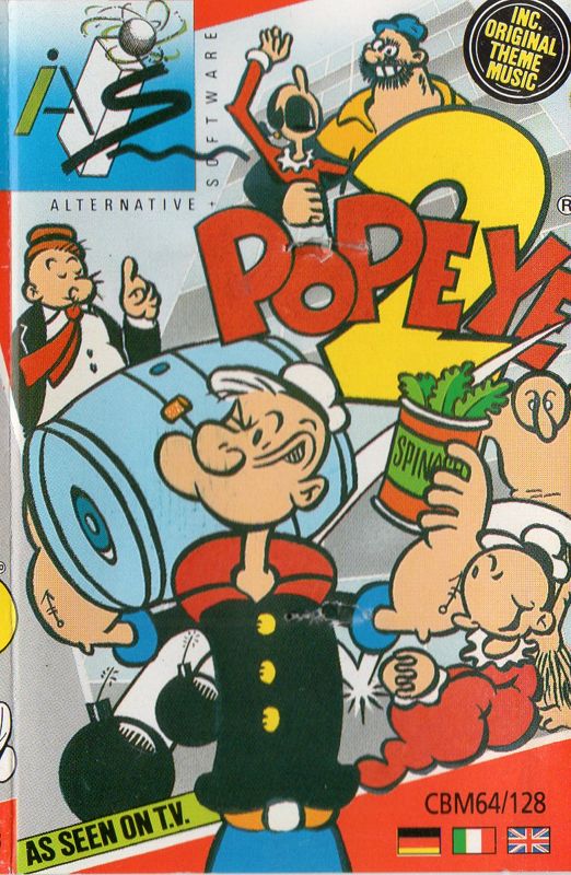 Front Cover for Popeye 2 (Commodore 64)