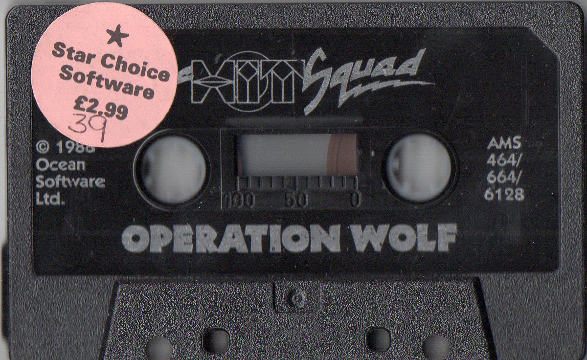 Media for Operation Wolf (Amstrad CPC) (Hit Squad budget release)