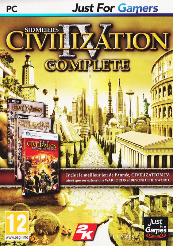 Front Cover for Sid Meier's Civilization IV: Complete (Windows) (Just For Gamers release)