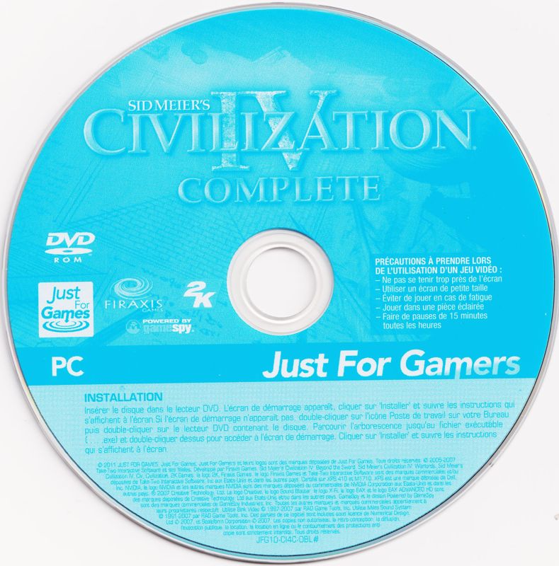 Media for Sid Meier's Civilization IV: Complete (Windows) (Just For Gamers release)
