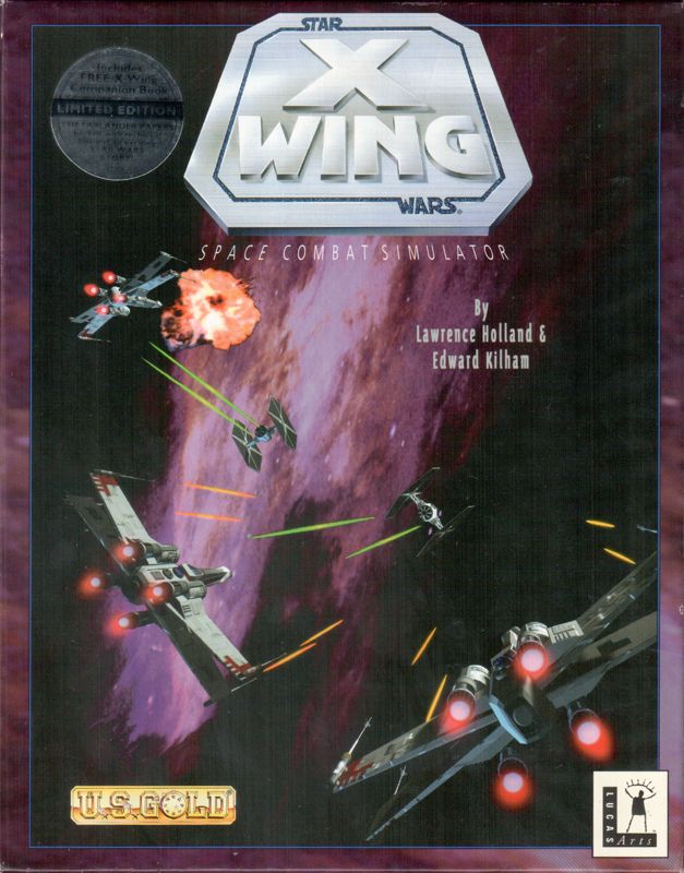 Front Cover for Star Wars: X-Wing (DOS) (Limited edition with free "X-Wing Companion Book: The Farlander Papers" (3.5inch floppy disk - 256-color release))