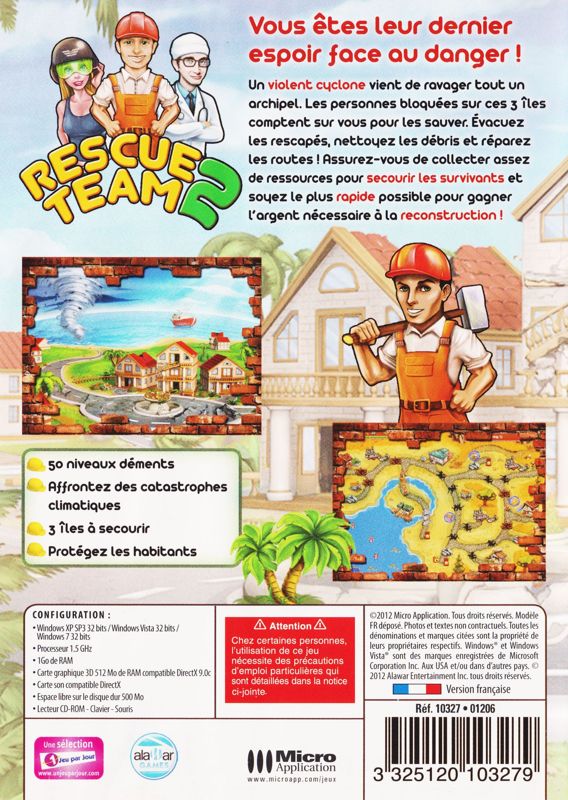 Back Cover for Rescue Team 2 (Windows)