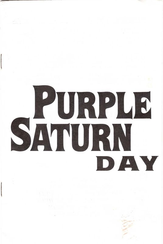 Manual for Purple Saturn Day (DOS): Front