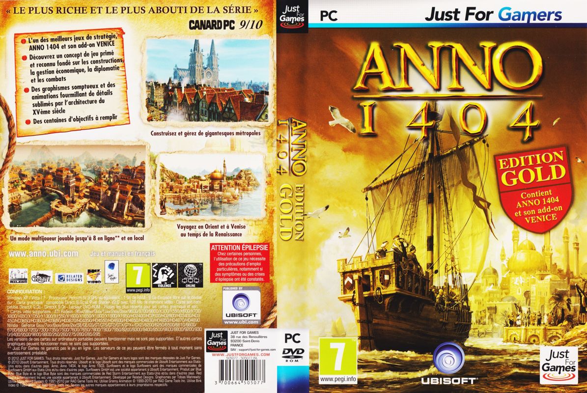 Full Cover for Anno 1404: Gold Edition (Windows) (Just For Gamers release)
