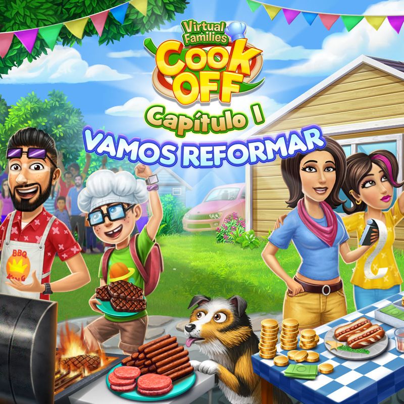 Front Cover for Virtual Families Cook Off: Chapter 1 - Let's Go Flippin (Nintendo Switch) (download release)