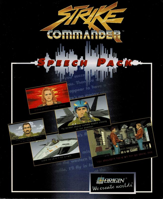 Front Cover for Strike Commander: Speech Pack (DOS) (Alternate release)