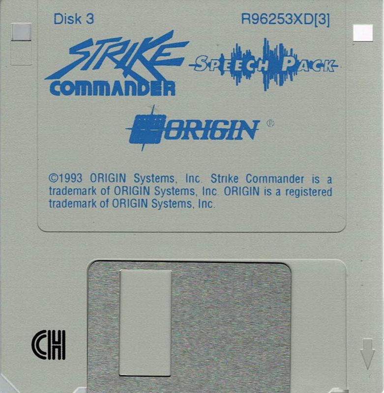 Media for Strike Commander: Speech Pack (DOS) (Alternate release): Disk 3