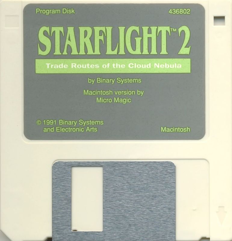 Media for Starflight 2: Trade Routes of the Cloud Nebula (Macintosh): Program Disk