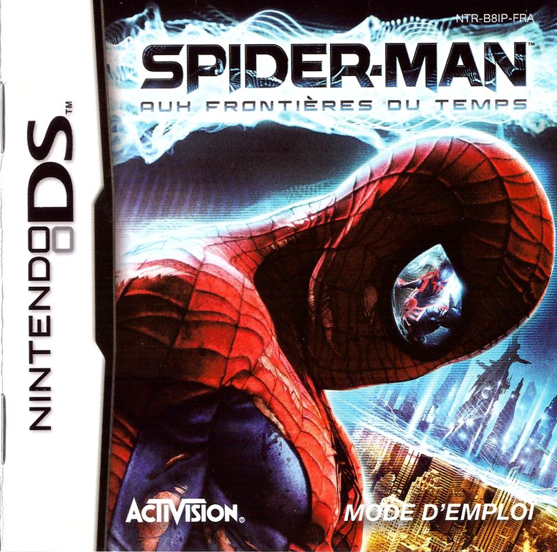 Manual for Spider-Man: Edge of Time (Nintendo DS): Front