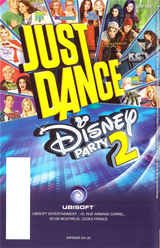 Manual for Just Dance 2016 (Wii): Back